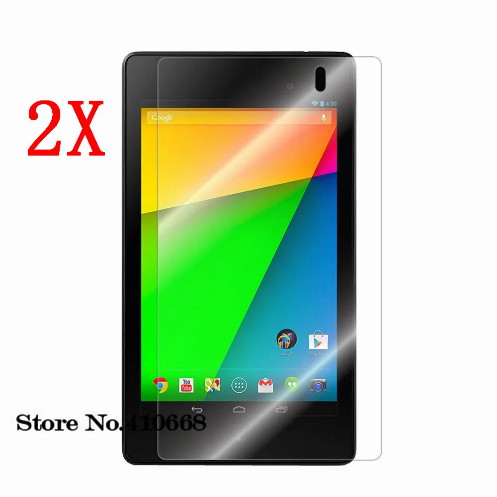 

2PCS/lot High Clear Screen Film Guard Cover HD Screen Protector For Asus Google Nexus 7 2nd Gen 2013 + Clean Cloth