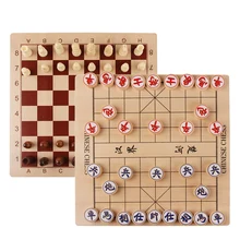 Hot Design 2In1 Wooden International Chess Set And Chinese Chess Draughts Travel Entertainment Children Gift Board Game qenueson