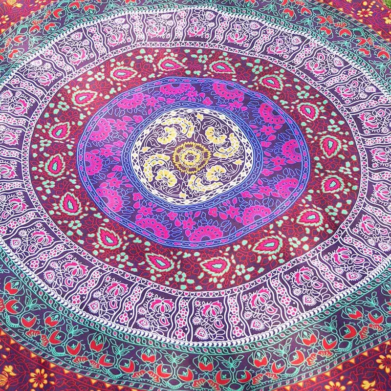 

146*180 Rectangular Scarf Indian Mandala Tapestry Hippie Wall Hanging Digital Printing Beach Towels Sunscreen Square Shawl