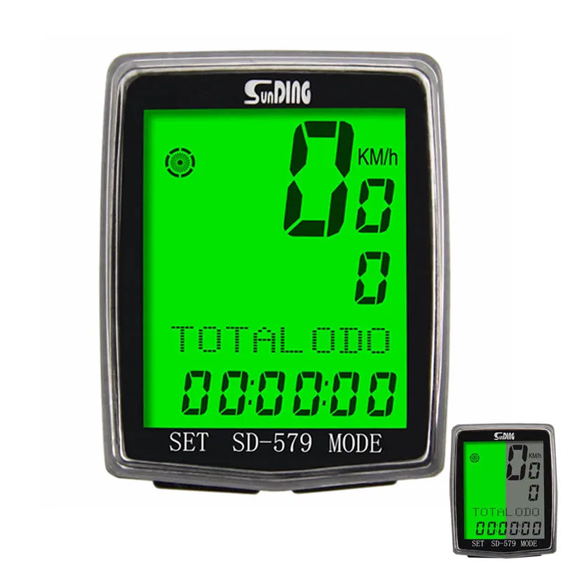 

Sunding SD-579 Wireless Cycle Odometer Wired Bicycle Computer Speedometer Bike Stopwatch Temperature Speed Cadence Sensor