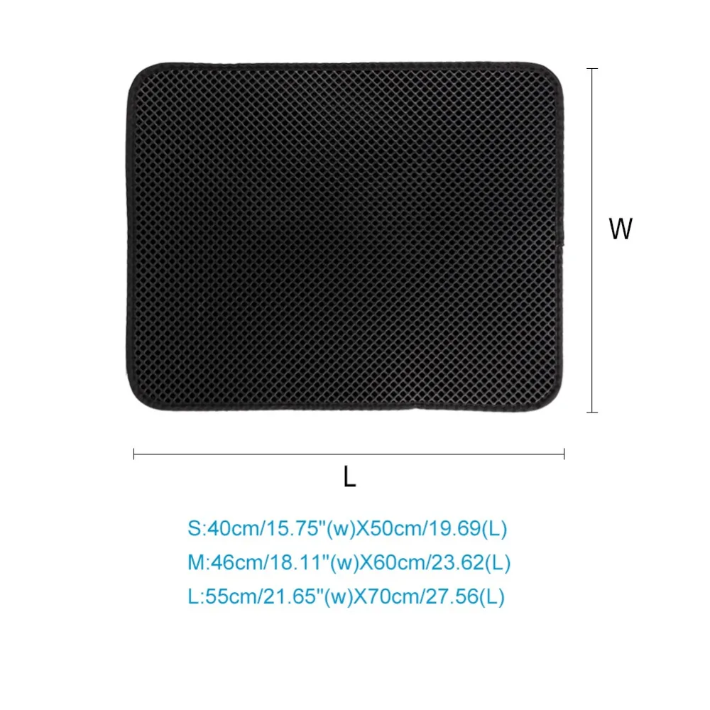 

Waterproof Pet Cat Litter Mat EVA Double Layer Cat Litter Trapping Pets Mat Pad Bottom Non-slip Pet Litter Cat Mat Floor