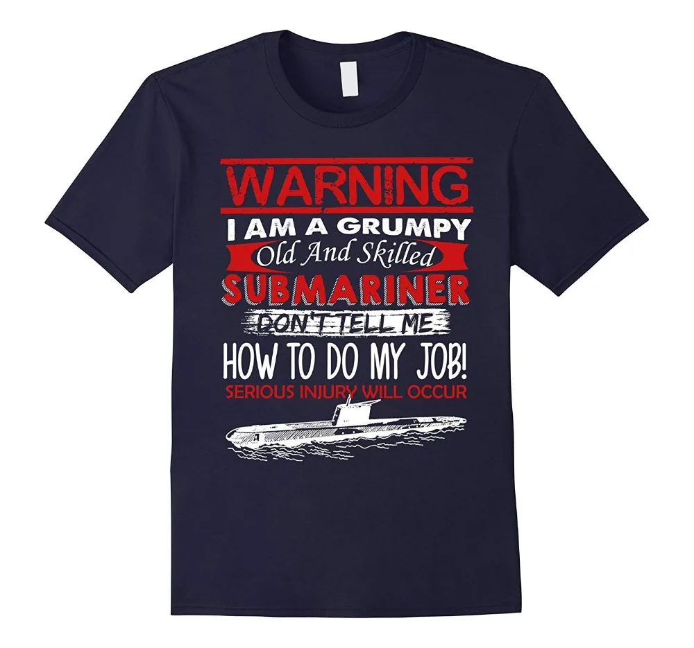 2019 Fashion Short Sleeve Submariner T shirt - Grumpy Old Submariner Shirts custom tees