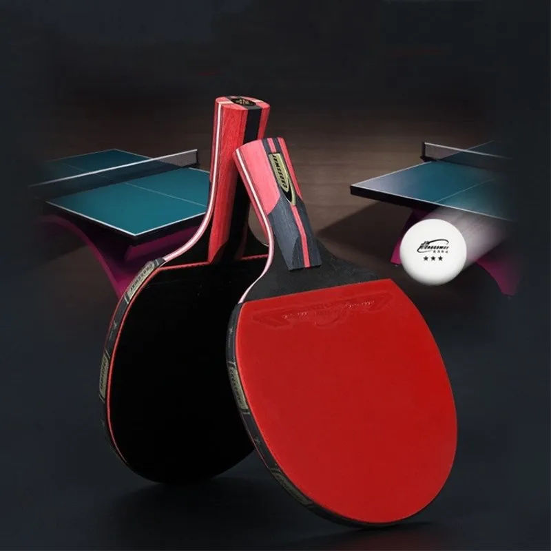 

1 PCS Professional Table Tennis Rackets High Elastic Sponge With Double Face Pimples-in Ping Pong Rackets High-quality With Bag