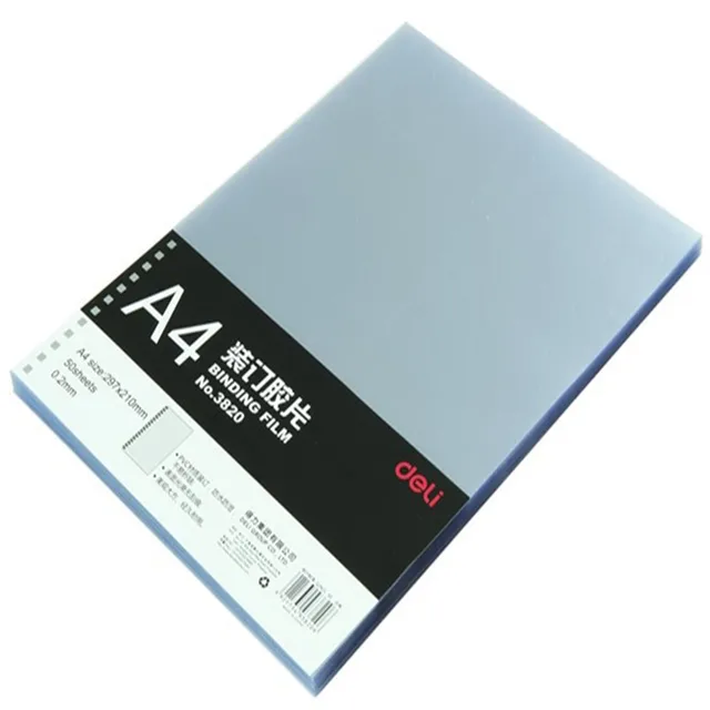DL 3820 effective binding film A4 transparent PVC film bookbinding