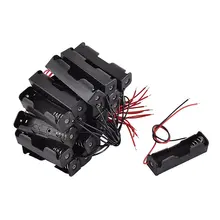 20 Pcs Preto 2-Wired 1x Bateria AA Caixa Caso Titular