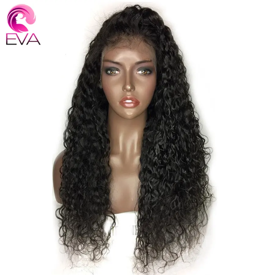 

150% Density Lace Front Human Hair Wigs Pre Plucked With Baby Hair 8"-24" Water Wave Brazilian 13x6 Lace Front Wig Eva Remy Hair