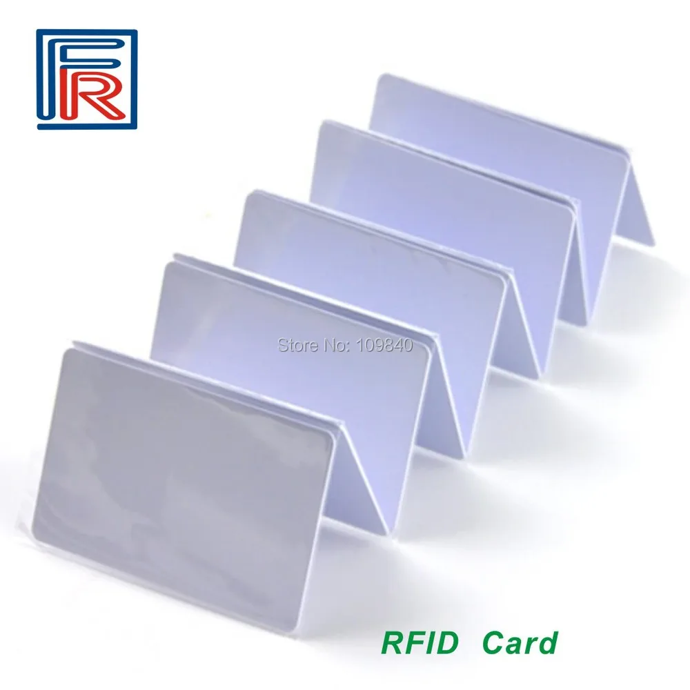 860-960 МГц 9662 RFID ПВХ UHF карта бесконтактная белая Пустая карточка ISO18000-6C для контроля доступа 10 шт./партия