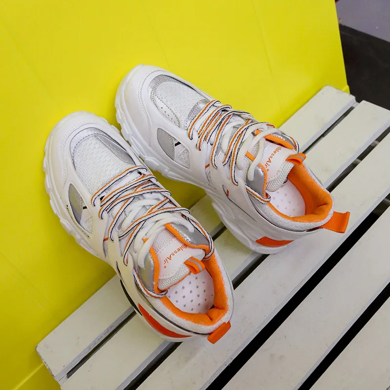 

Moxxy Shoes Women Leather Platform Sneakers Spring New zapatos de mujer Patchwork chaussures femme Ladies footware Cross-tie