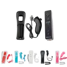 NEW ONETOMAX 2 in 1 Wireless GamePad Remote Controller built in Motion Plus + Nunchuck For Nintendo for Wii Controller Joystick