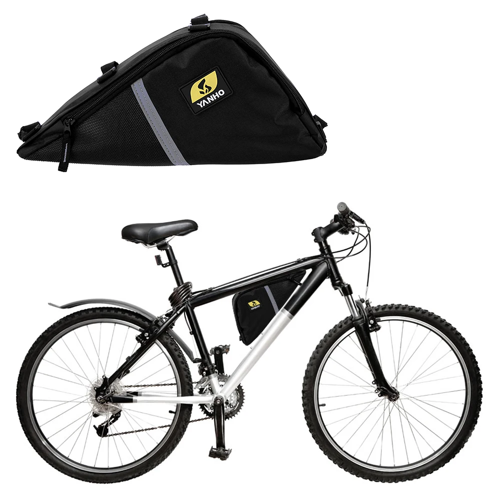 Waterproof Bike Bicycle Front Tube Triangle Frame Bag Saddle Pouch Storage Case