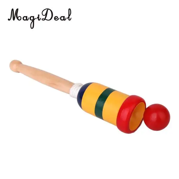 MagiDeal 1Pc Traditional Japanese Wooden Toy Kendama Cup and Ball for Children Kids Adult Toy