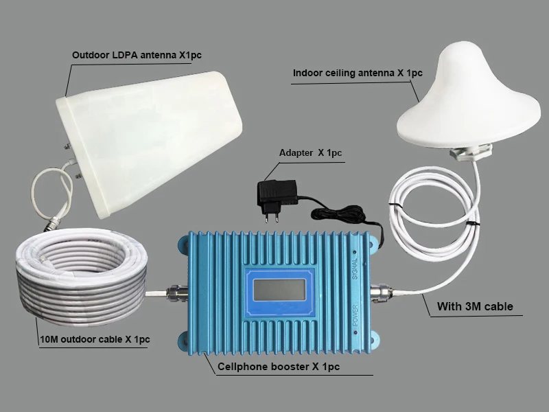 3G Repeater Amplifier WCDMA 2100MHz Signal Booster 2100 LTE Band 1 with LCD Display Mobile Phone Signal Repeater  (9)