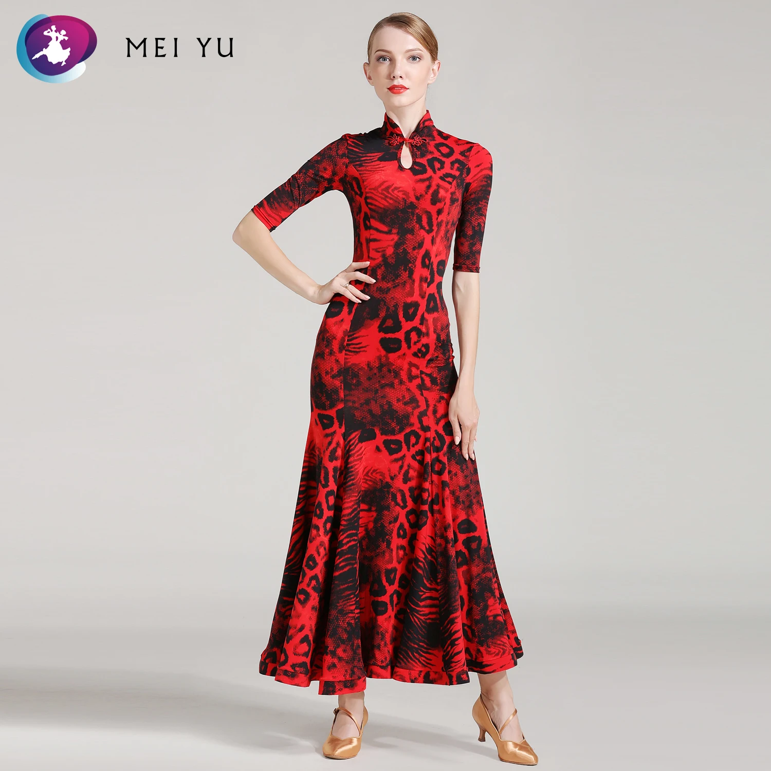 

MEI YU S7009 Modern Dance Costume Women Ladies Dancewear Waltzing Tango Dancing Dress Ballroom Costume Evening Party Dress