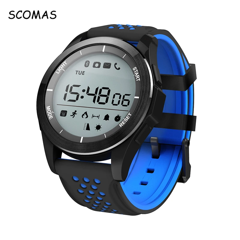 SCOMAS F3 Bluetooth Smart Watches for Men Waterproof Pedometer Fitness Tracker Smartwatch with Remote Camera for