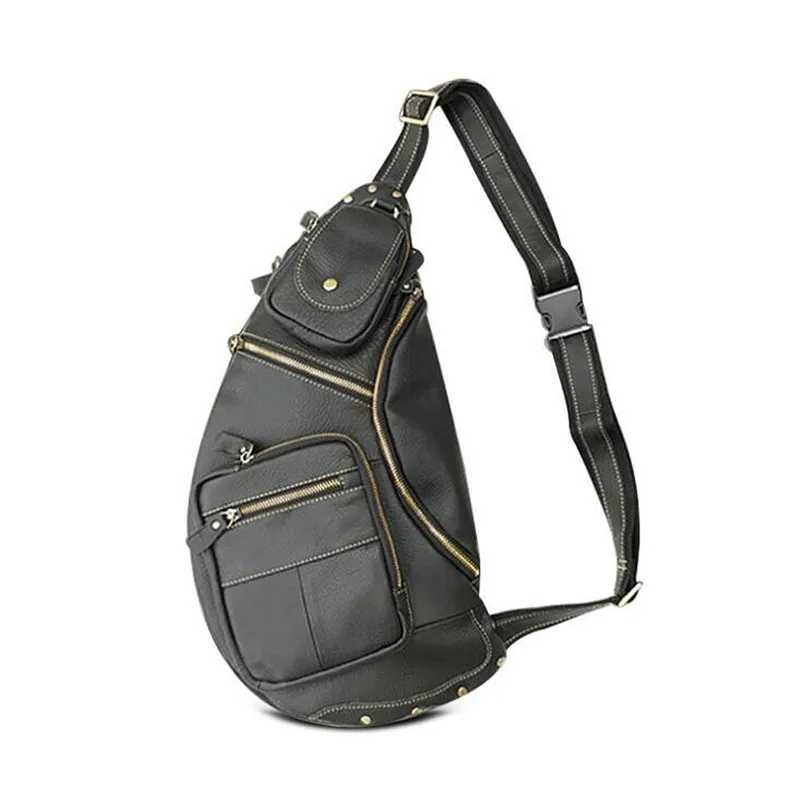 Buy New Men Genuine Leather Travel Riding Motorcycle