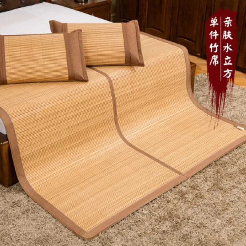 100% natural bamboo manufacturing natural comfort summer mattress gift pillowcase High quality Smooth icy cushion 1