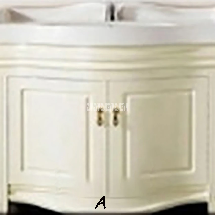 1818 шкаф для ванной комнаты из цельного дерева, комбинированный шкаф для умывальника, резиновый деревянный туалетный шкаф с двойной раковиной - Цвет: model A