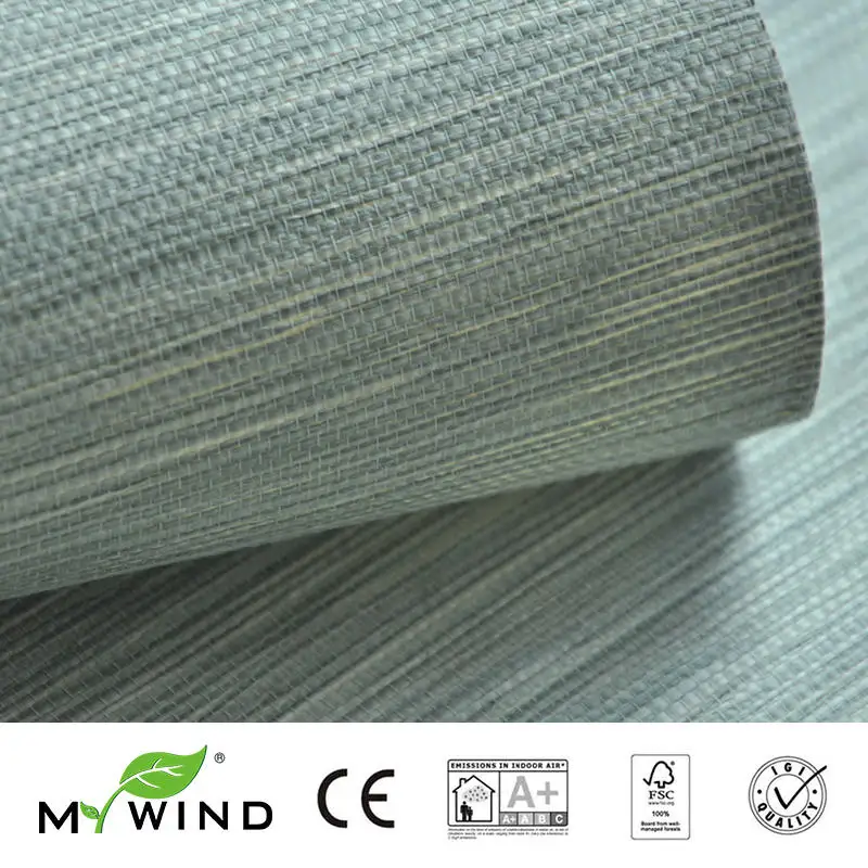 2019 MY WIND green Grasscloth настенная бумага s 3D бумажная ткань дизайн настенная бумага в рулоне Роскошный натуральный материал papier wandbekleding