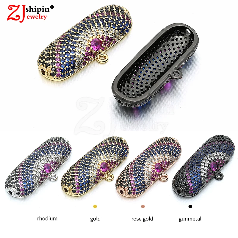

2018 New Fashion Micro Inlay Zircon CZ Jewelry Accessories DIY Pendants For Luxury Necklaces Bracelets Earrings Jewelry Making