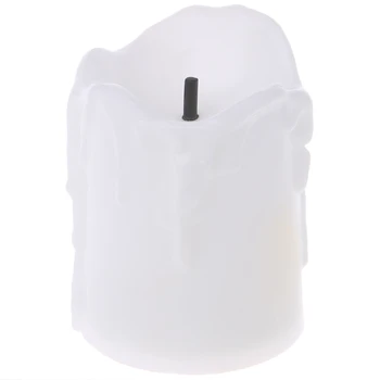 

Plastic Battery Powered LED Candle Light Flameless Tealight Festival Wedding Decor
