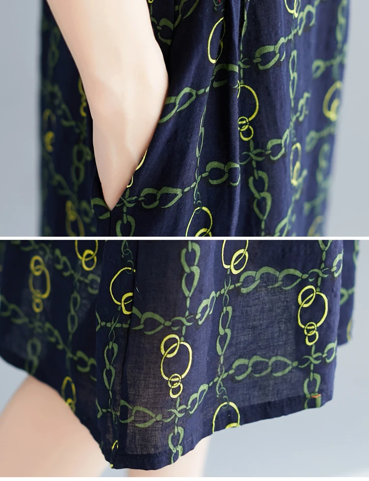 Summer Dresses Women 2019 Short Sleeve Casual Cotton Linen Women Dress Elegant Vintage Maxi Long Beach Dress Vestidos Mujer     8