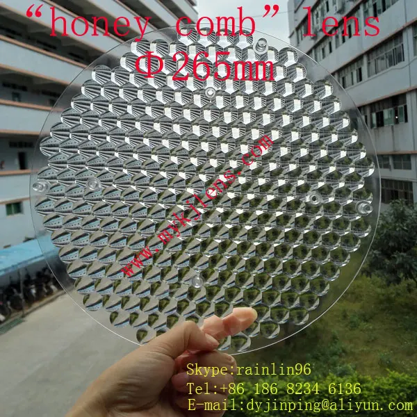 

diameter 265mm Array type and Compound eye honey comb fresnel lens for slar energy ,stage light ,shoot light