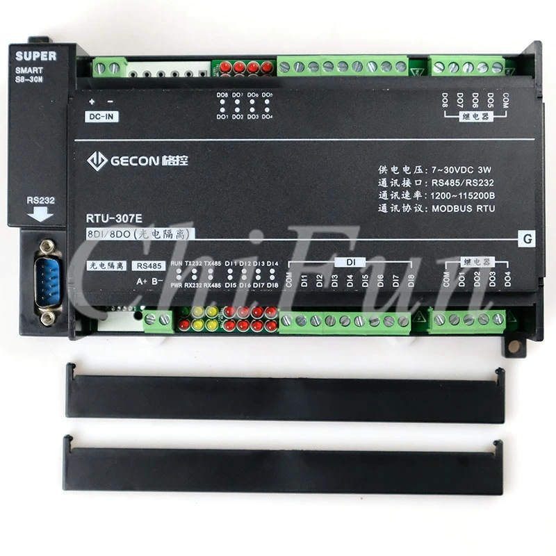 8DI8DO комбинированная система управления Modbus RTU протокол серийный RS485 232 цифровой