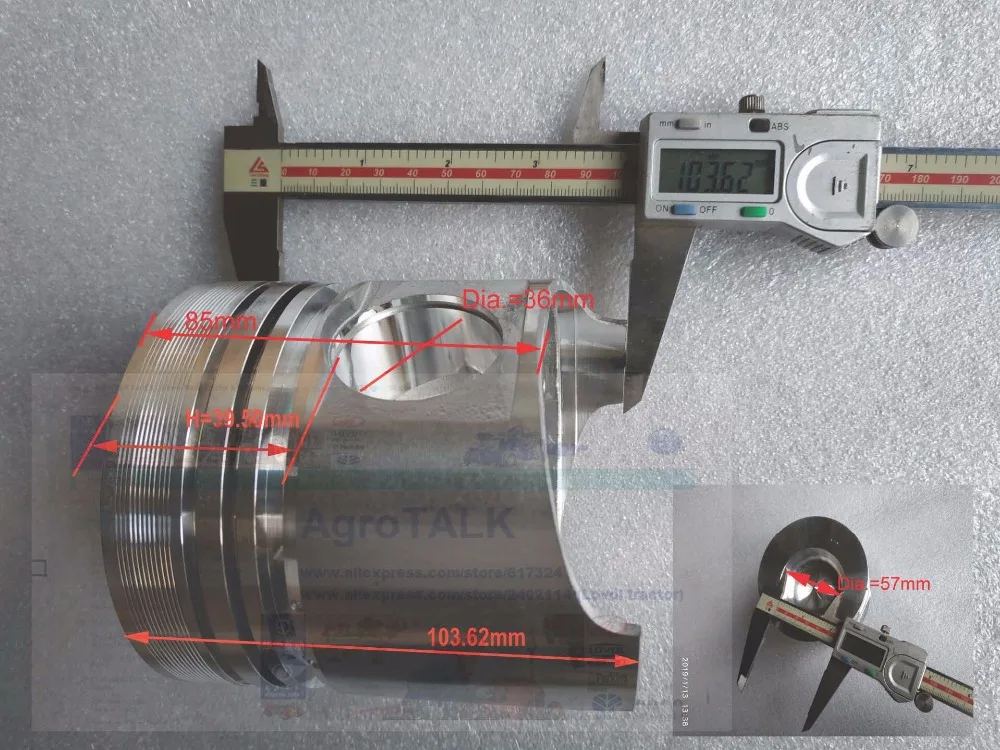 Lijia SL2100BT/3100BT/4100BT или SL2100ABT/3100ABT/4100ABT комплект поршня с поршневыми кольцами для