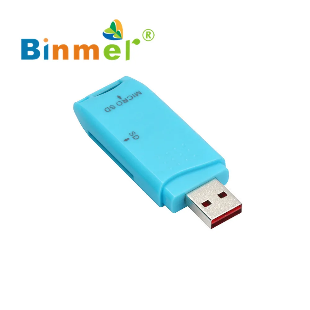 ECOSIN2 Card Reader Mini USB 2.0 Micro SD/SDXC TF Card Reader адаптер USB 2.0 оптовая продажа высококачественного металла картридер April11