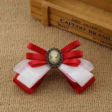 Элегантный Мужской Женский унисекс костюм для свадебной вечеринки Банкетный воротник рубашка галстук-бабочка Британский сплав Униформа бабочка лента галстук-бабочка