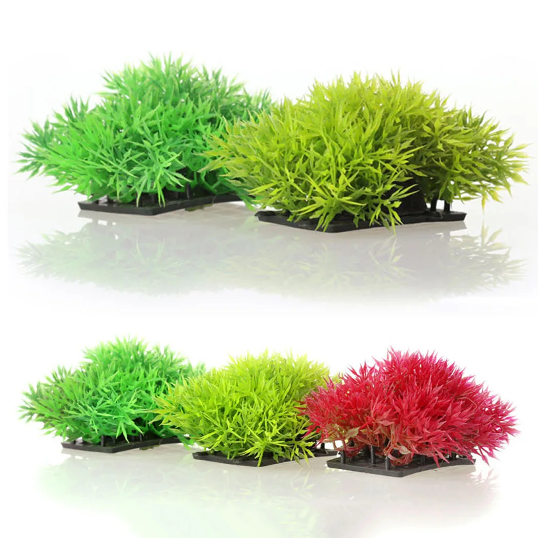 Artificial Grass Fish Tank Decorations Ornaments Aquarium Decor Water