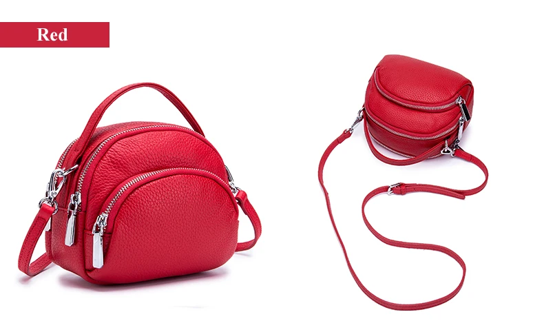 Lomelobo Women Genuine Leather Handbags Lady Litchi Pattern Shoulder Bag Casual Totes & Crossbody bags Female Girl Messenger Bag 2019 HBL222 Details (17)