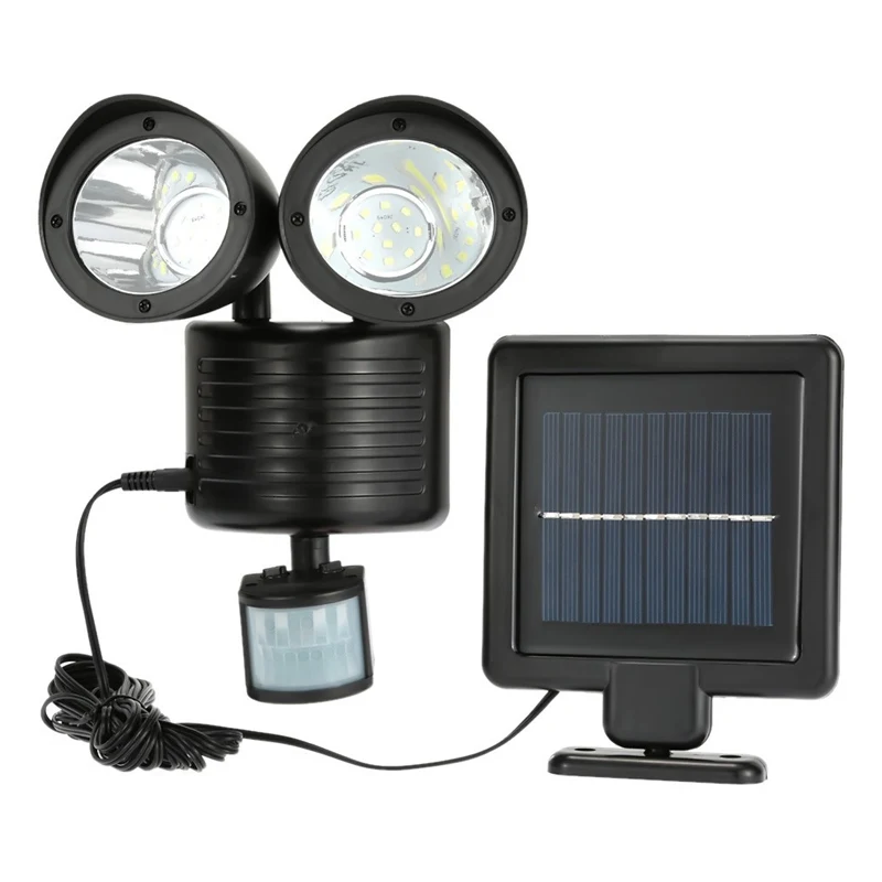 

Dual Security Detector Solar Power Spot Light Motion Sensor 22 LED Floodlight for Outdoor Garden AI88