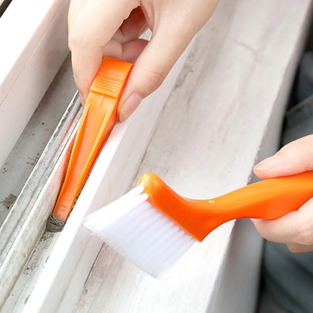 

2 In 1 Multipurpose Window Track Cleaning Brush Keyboard Dust Shovel Cleaning Brush Keyboard Dust Shovel Kitchen Accessories