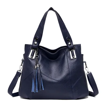 

Brand Genuine leather Women Handbag Soft Leather Fashion Shoulder Bag Large capacity Casual Women Bag designer 2019 hot new C859