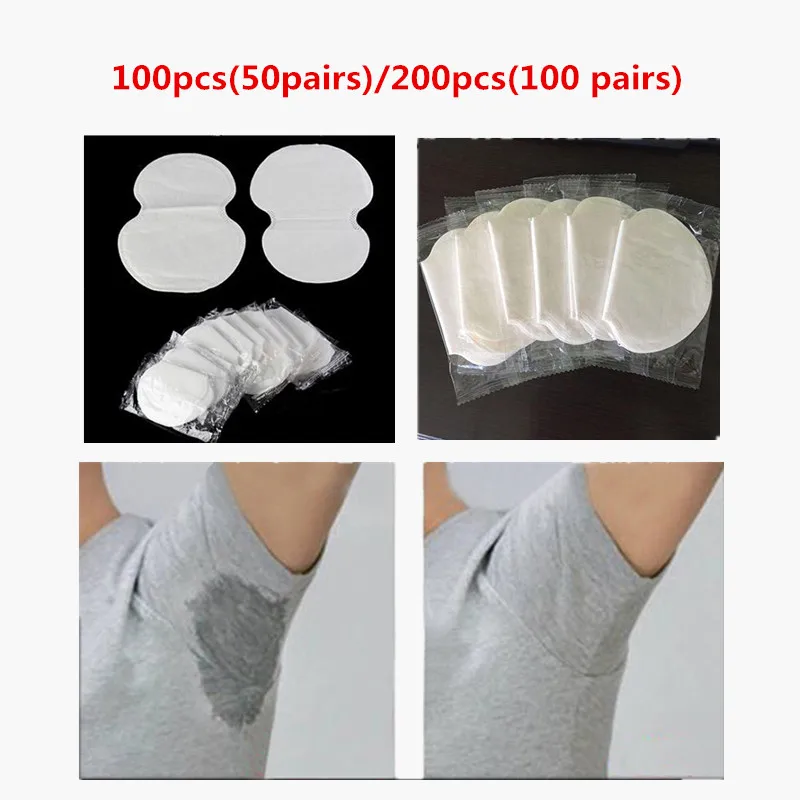 

2019 New 100PCS/200PCS Summer Deodorants Cotton Pads Underarm Dress Clothing Armpit Care Sweat Scent Perspiration Pad