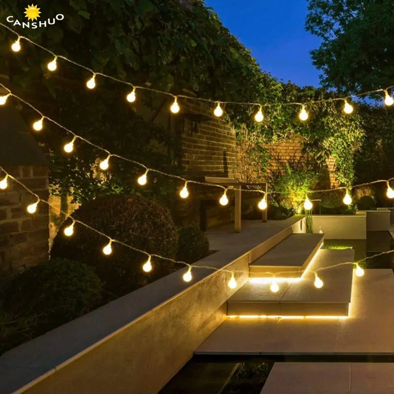 

10/20/30/50M AC110V/220V led string lights with Small White ball holiday decoration Fairy christmas Lights Wedding Outdoor Lamps
