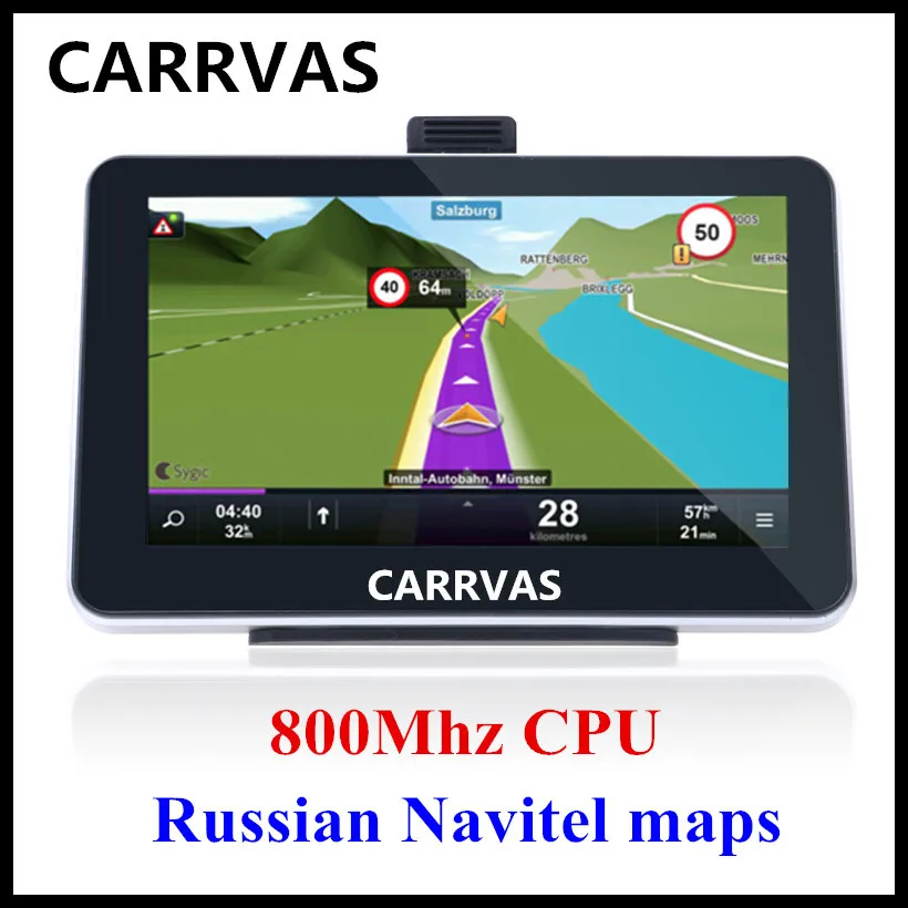 Новое поступление 5 дюймов Автомобильный gps навигатор с 800Mhz процессор 128 М