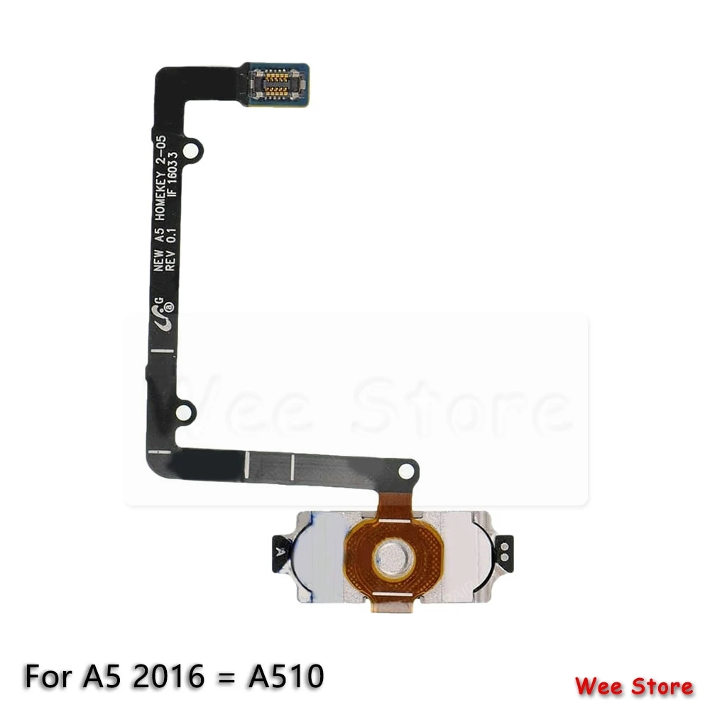 Оригинальный гибкий кабель для Samsung Galaxy A5 A7 2016 A510F A710F Back Home Button Датчик отпечатков