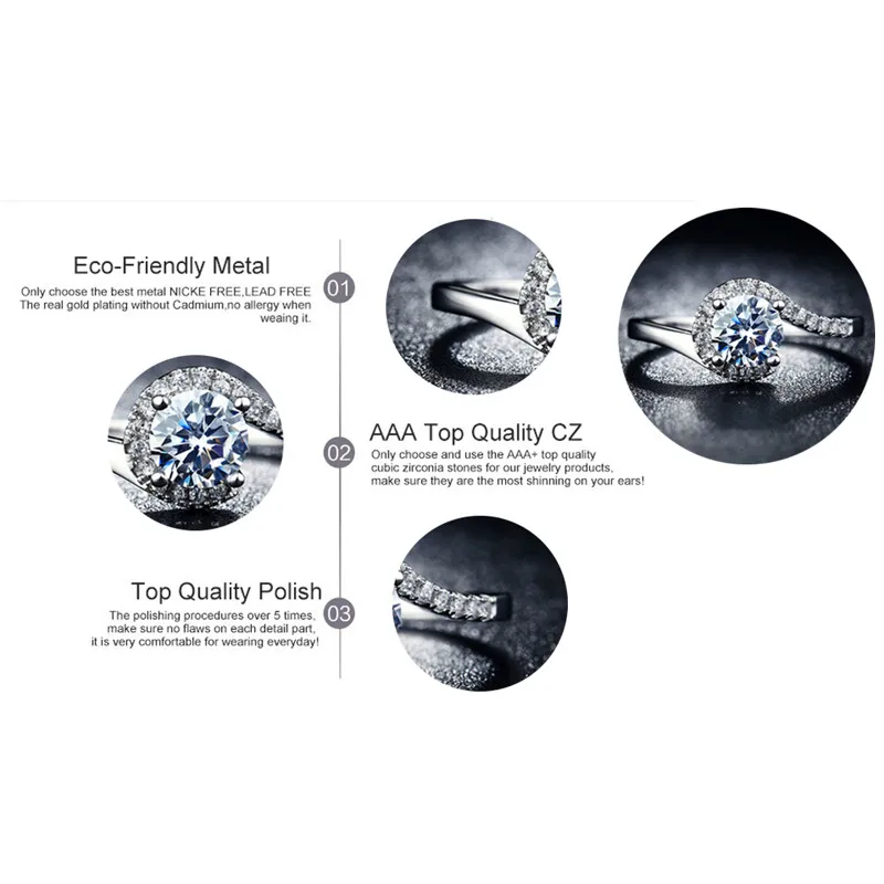 Unique Product Crystal 585 White Gold Color Vintage Anel Crown Ring Women Wedding Accessories Shine Crystal Jewelry Gift DR49 (16)