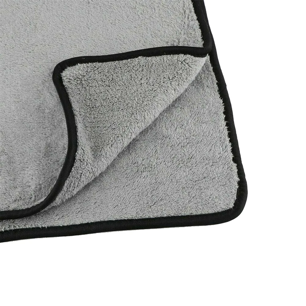 Профессиональное полотенце из микрофибры для мытья автомобиля, быстрое высыхание, супер-впитывающее полотенце, королевское плюшевое полотенце премиум-класса из микрофибры, чистящая ткань