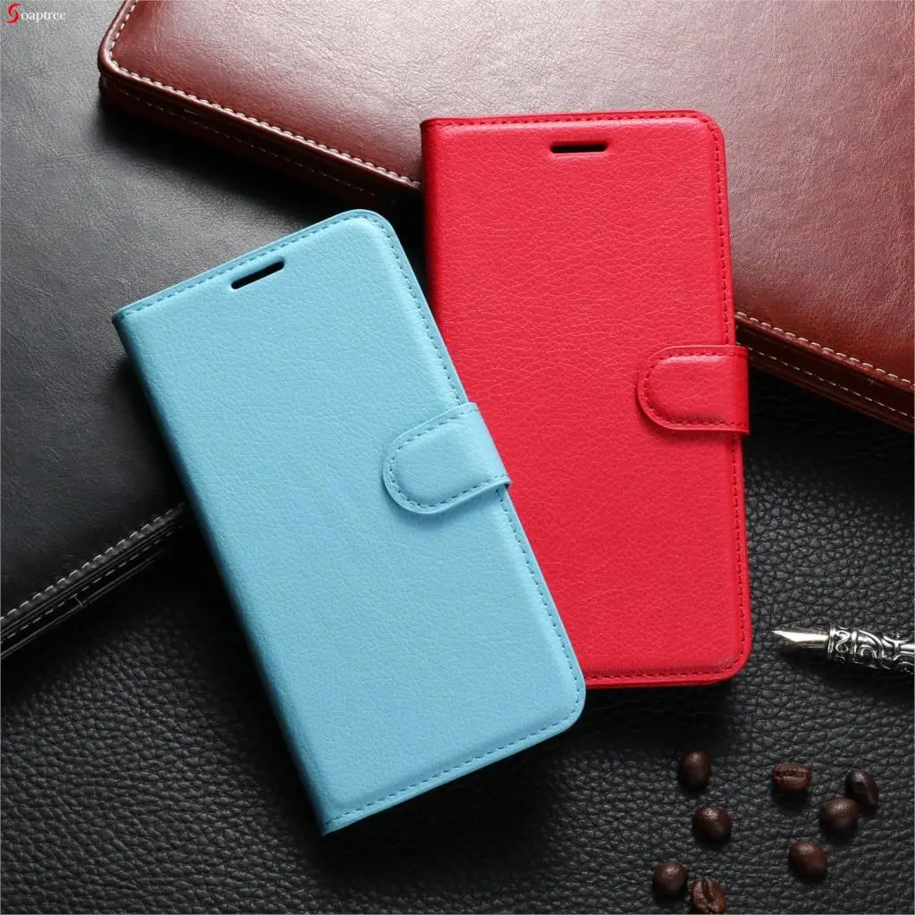 

PU Leather Flip Cover Case For Meizu M5c Meilan 5C Meizu A5 Meizu Charm Blue A5 Cases With Card Holders Holsters Back Covers