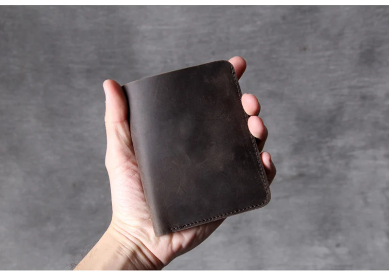 AETOO простой классический короткий кошелек ручной работы из воловьей кожи mad horse винтажный кошелек