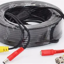 15 метров 4,5 мм диаметр система видеонаблюдения BNC Видео удлинитель кабеля для видеокамера охранной системы смарт безопасности