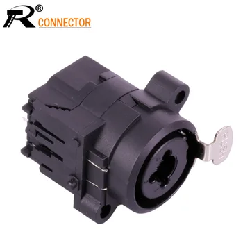 

100pcs 6PIN Straight XLR Connector Dual Functions 3Pin XLR Female Jack Socket Panel Mount+Audio Jack 6.35mm Female Jack