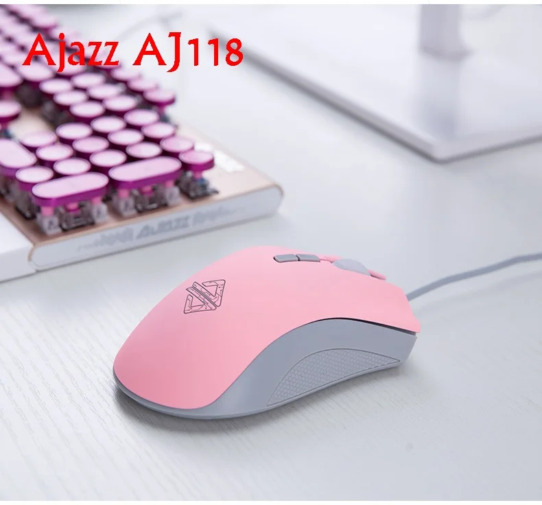 Новая эргономичная Проводная оптическая игровая мышь Ajazz AJ118 7 кнопок с