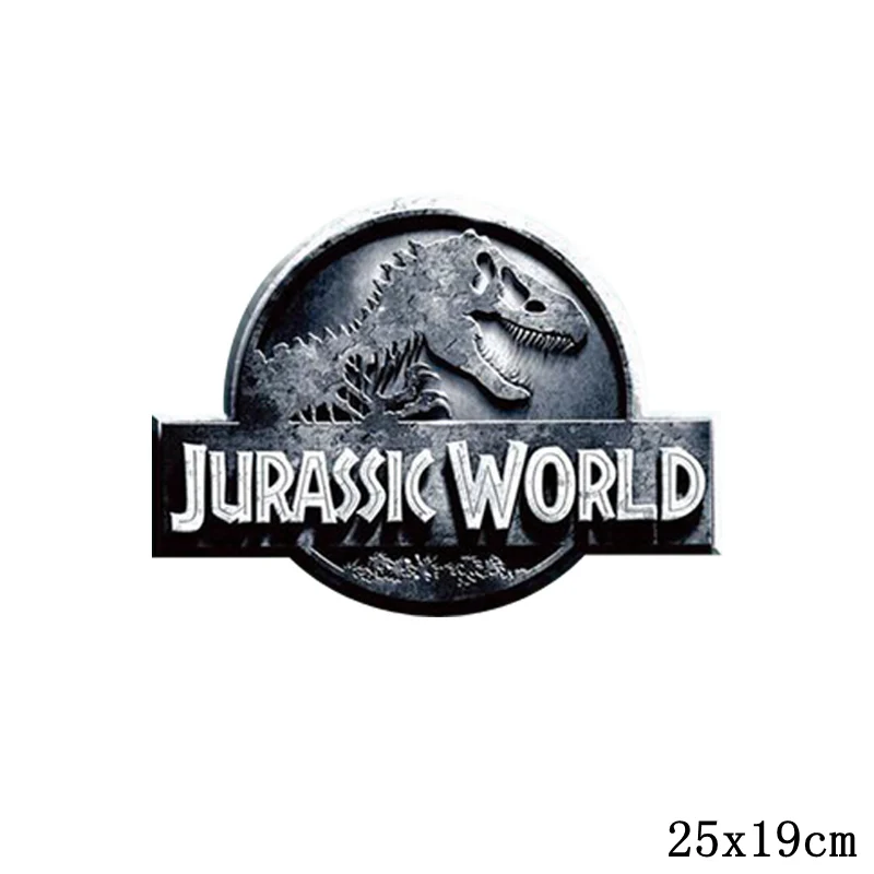 Nicediy Jurassic Park Heat Transfers Dinosaur On Patches For Clothes T-shirt Thermal Transfer Stickers Wholesale Accessories DIY - Цвет: ND-TH0858