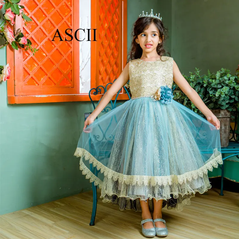 

Ascii Code Faschion Princess Flower Girl Dress Summer Wedding Birthday Party Kids Dresses For Girls Children's Costume
