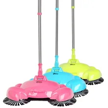 Stainless Steel Sweeping Machine Push Type Hand Push Magic Broom Dustpan Handle Household Cleaning Hand Push Sweeper smart multifunction whirlwind sweeper household hand push floor cleaner not need battery retractable rod broom sweeping machine
