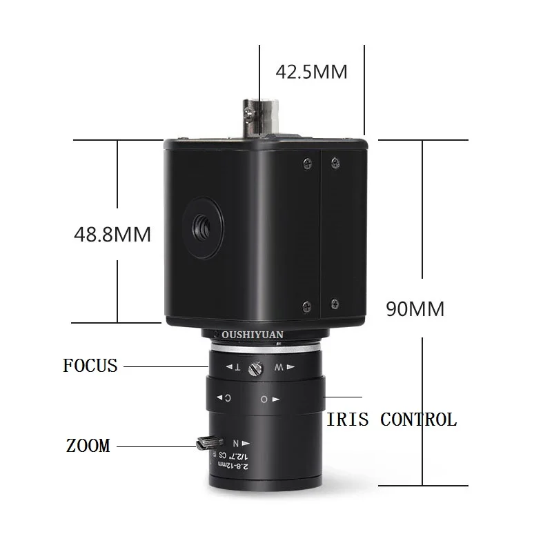 CCTV промышленный HD-SDI 2.0MP 1080P объектив 2,8-12 мм HD-SDI коробка безопасности Мини SDI камера